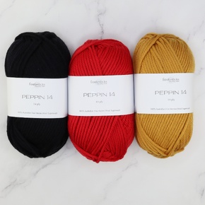 Striped Footy Scarf Kit in Peppin 14: Dolphins