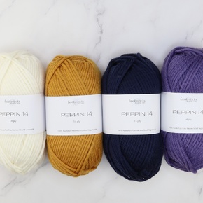 Striped Footy Scarf Kit in Peppin 14: Melbourne Storm