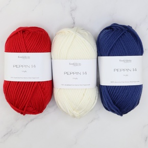 Striped Footy Scarf Kit in Peppin 14: Newcastle Knights