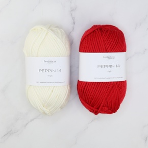 Striped Footy Scarf Kit in Peppin 14: St. George Illawarra Dragons