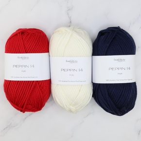 Striped Footy Scarf Kit in Peppin 14