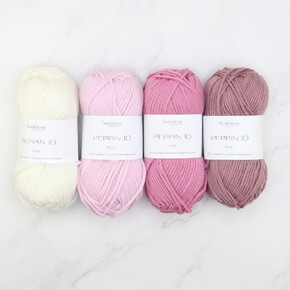 Garter Chevron Baby Blanket Set in Peppin 10: Sweet Dreams