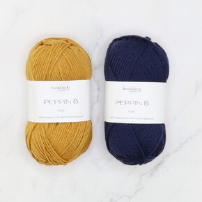 Gidday Cardigan Set in Peppin 8: Navy, size newborn