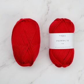 Texyarns Longleat Blanket Kit in Peppin 14: 1406 Cherry