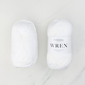 Norwegian Fir Top Down Cardigan Set in Wren: White, size 0-3 months