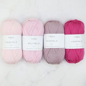Westknits MKAL 2023 Geogradient Sets in Peppin 4: Lipstick