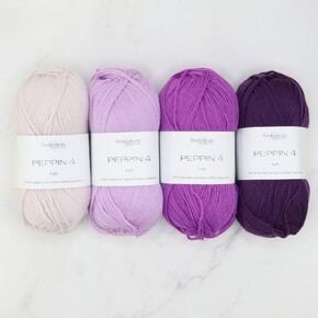 Westknits MKAL 2023 Geogradient Sets in Peppin 4: Violet