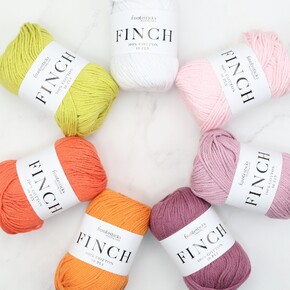 Rainbow Ripple Baby Blanket Kit: Creamsicle