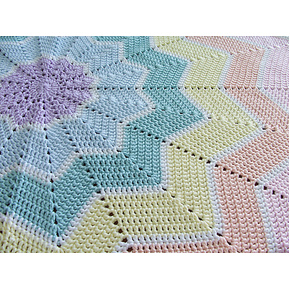 Rainbow Ripple Baby Blanket Kit