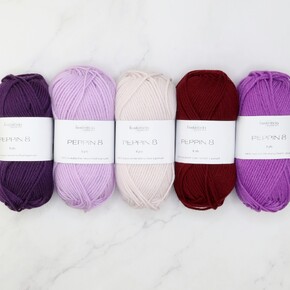Squircles Blanket Set in Peppin 8: Pulled Out a Plum