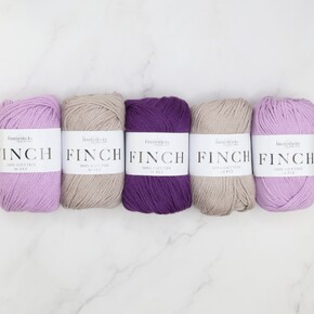 Triss Baby Blanket in Finch: Lavender