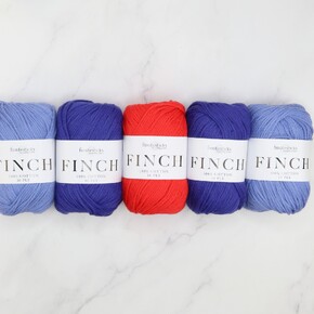 Triss Baby Blanket in Finch: Poppy Field