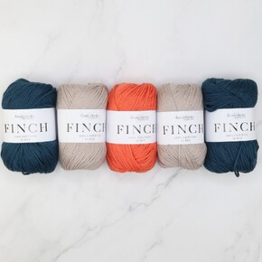 Triss Baby Blanket in Finch: Tangelo