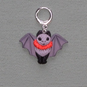 Jo Joz Art Studio Australian Animals Stitch Markers: Flying Fox (open wings)