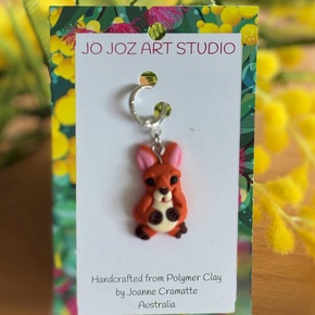 Jo Joz Art Studio Australian Animals Stitch Markers: Kangaroo