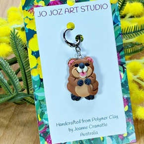 Jo Joz Art Studio Australian Animals Stitch Markers: Quokka