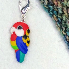 Jo Joz Art Studio Australian Birds Stitch Markers: Eastern Rosella
