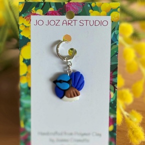 Jo Joz Art Studio Australian Birds Stitch Markers: Fairy Wren