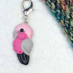Jo Joz Art Studio Australian Birds Stitch Markers: Galah
