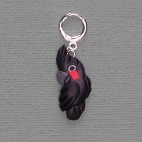 Jo Joz Art Studio Australian Birds Stitch Markers: Palm Cockatoo