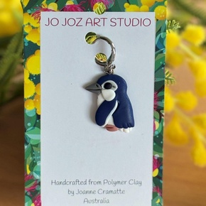 Jo Joz Art Studio Australian Birds Stitch Markers: Little Penguin