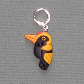 Jo Joz Art Studio Australian Birds Stitch Markers: Regent Bowerbird