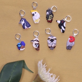 Jo Joz Art Studio Australian Birds Stitch Markers