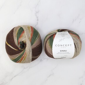 Concept by Katia Onni Socks: 400 Beige to green