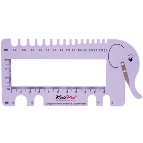 KnitPro Needle & Crochet View Sizer with Yarn Cutter