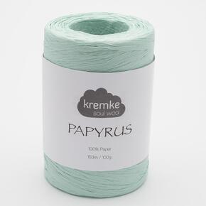 Kremke Soul Wool Papyrus: 86 Pale Turquoise