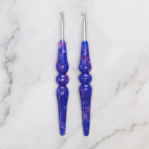 Life in Loops Purple Turtle Shell Crochet Hook