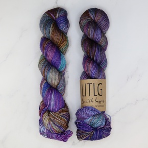 Life in the Long Grass Moon Sock: Amethyst