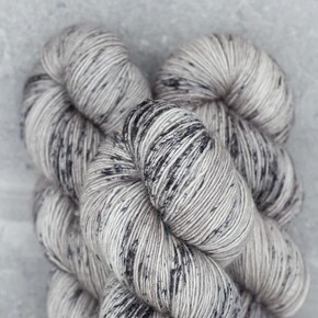 Madelinetosh ASAP: 0577 Astrid Grey / Optic DYED TO ORDER