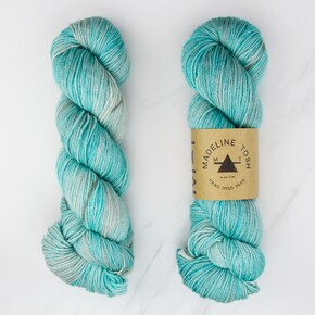 Madelinetosh Pashmina: 0930 Hosta Blue DYED TO ORDER 30/05/2025
