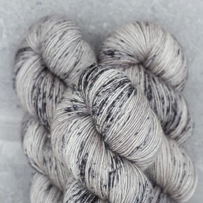 Madelinetosh Tosh DK: 0577 Astrid Grey / Optic DYED TO ORDER