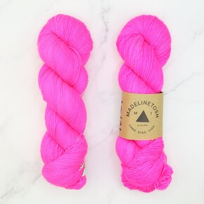 Madelinetosh Tosh Merino Light: 0290 Fluoro Rose DYED TO ORDER 30/05/2025