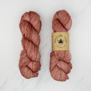 Madelinetosh Tosh Merino Light: 0390 Pink Mist Smoke Tree DYED TO ORDER 30/05/2025