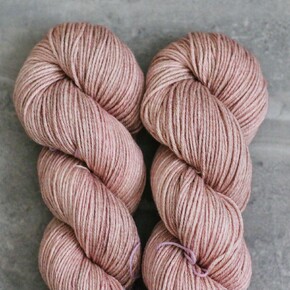 Madelinetosh Wool & Cotton: 0220 Copper Pink/Solid DYED TO ORDER 30/05/2025