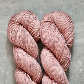 Madelinetosh Wool & Cotton: 0390 Pink Mist Smoke Tree DYED TO ORDER 30/05/2025