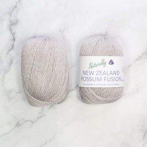 New Zealand Possum Fusion 4ply: 804 Silver