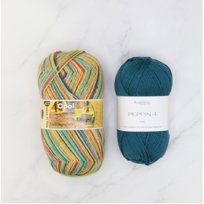 Botanic Shawl Yarn Kit: Lieblingsplatz 11461 Peacock