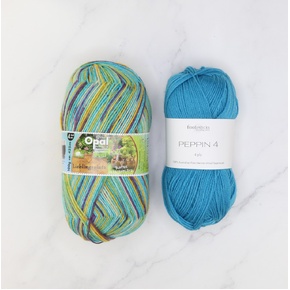 Botanic Shawl Yarn Kit: Lieblingsplatz 11464 Teal