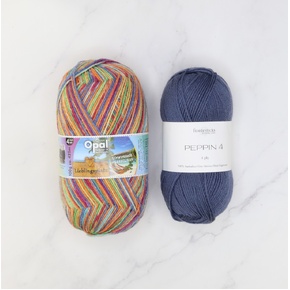 Botanic Shawl Yarn Kit: Lieblingsplatz 11466 Jeans