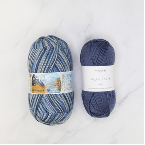 Botanic Shawl Yarn Kit: Lieblingsplatz 11467 Jeans