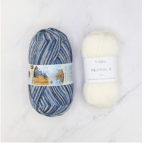 Botanic Shawl Yarn Kit: Lieblingsplatz 11467 White