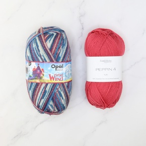 Botanic Shawl Yarn Kit: Wirbelwind 11471 Coral