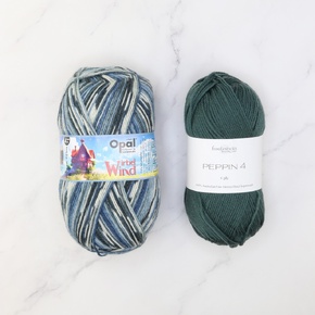 Botanic Shawl Yarn Kit: Wirbelwind 11475 Pine