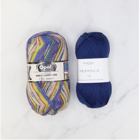 Botanic Shawl Yarn Kit: Hundertwasser 422 Lapis
