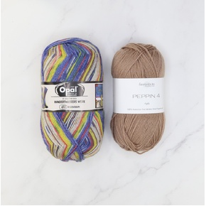Botanic Shawl Yarn Kit: Hundertwasser 422 Toffee