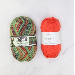 Botanic Shawl Yarn Kit: Hundertwasser 781 Melon